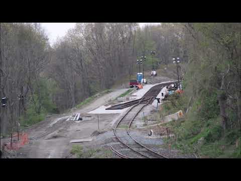 New switch for South Coast Rail in Fall River, MA - 5/2022