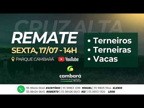REMATE  - 17/07/2026 -  Cruz Alta / RS