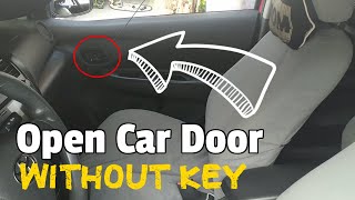 How To Open Car Door No Key | Paano bubuksan ang car kapag naiwan ang susi sa loob