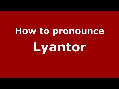 How to pronounce Lyantor (Russian/Russia)  - PronounceNames.com