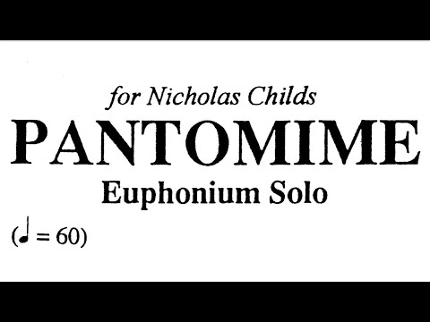 Pantomime Euphonium Solo & Piano Accompaniment By Philip Sparke Sheet Music