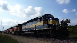 preview picture of video 'RCP&E 6434 with CP's 472 at Davis Junction on 8/18/2014'