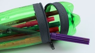 Transform a Plastic Bottle into a Zipper Pencil Ca