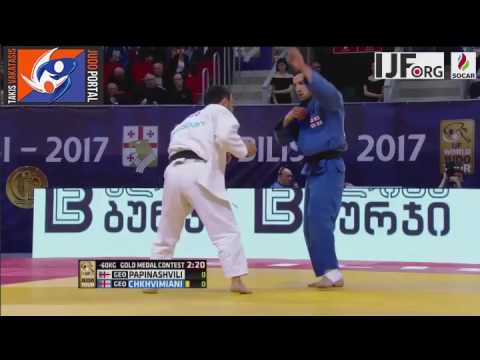 Judo Grand Prix Tbilisi 2017 Final -60kg PAPINASHVILI Amiran (GEO) vs. CHKHVIMIANI Lukhumi (GEO)