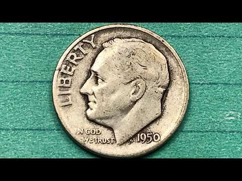 DC Minutes 1950 US Roosevelt Dime Coin - United States