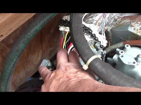 Replacing the solenoid and glow plugs on a Universal marine engine