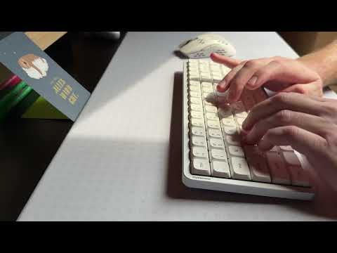 NuPhy Air75 V3 typing sound test with the NuPhy x Gateron Low-profile 3.0 Blush Nano switches