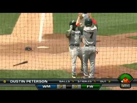 TinCaps Peterson hits two-run double