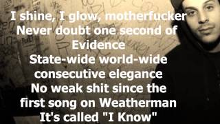Evidence - James Hendrix (Lyrics)
