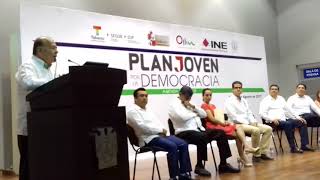 Fragmento del discurso del Secretario de Gobierno  Gustavo Rosario Torres en representación del  Sr.