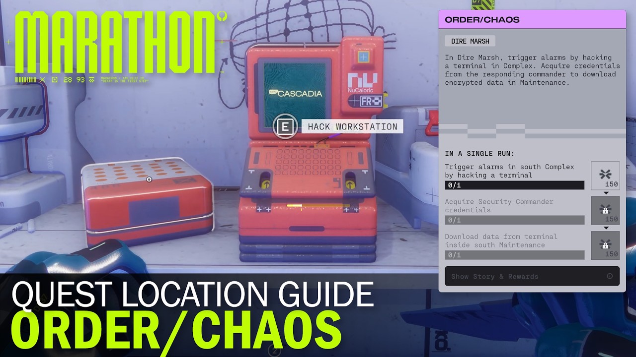 Marathon - Order/Chaos - Quest Location Guide
