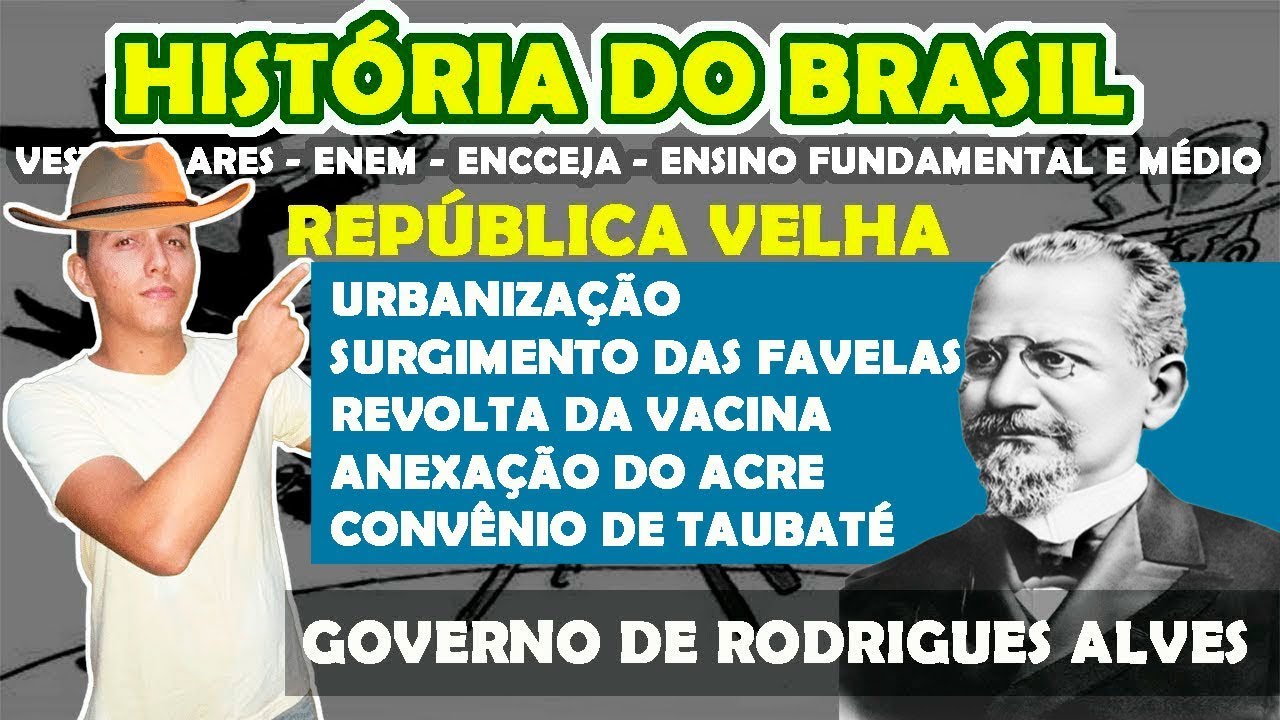 História do Brasil - República Velha (1889-1930) - Aula 05 - Governo de Rodrigues Alves