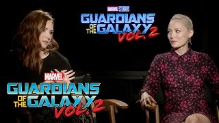 Karen Gillan & Pom Klementieff on Marvel Studios Guardians of the Galaxy Vol. 2