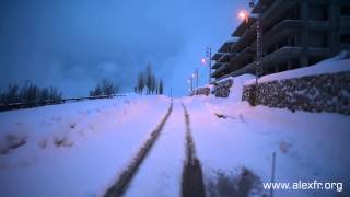 preview picture of video 'Ehden Snowstorm Joyride at Dawn 9 jan 2015'