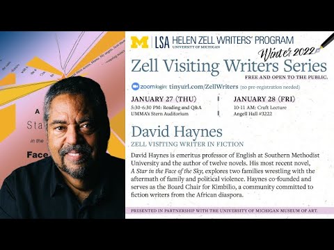 David Haynes (Zell Visiting Writers' Series)