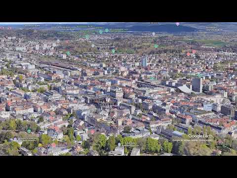 Bienne View 3D  Discover BielBienne Switzerland in Stunning 4K Aerial