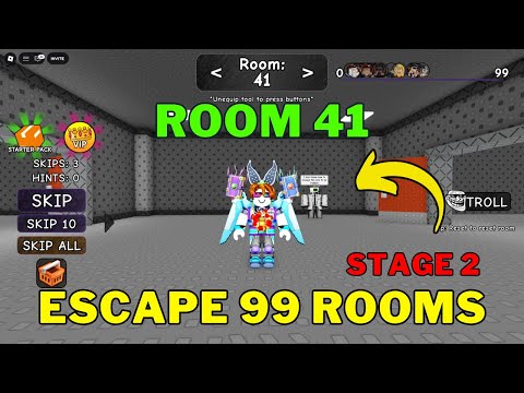 How To Complete Room 41 in Roblox Escape 99 Rooms | Stage 2