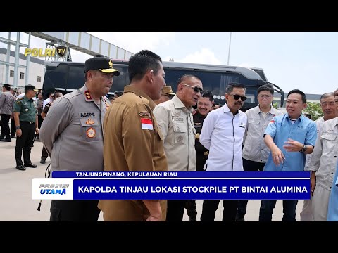 KAPOLDA KEPRI GELAR PRESS RELEASE SISA STOCKPILE BAUKSIT