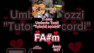 Ti amo (Umberto Tozzi) "Tutorial chitarra" (Parte 1) #tutorialchitarra