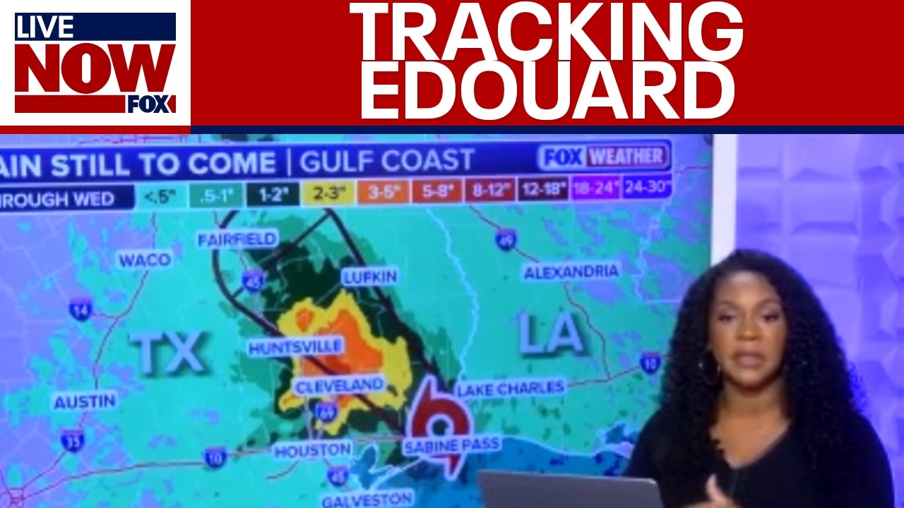 Tracking Edouard as storm comes ashore