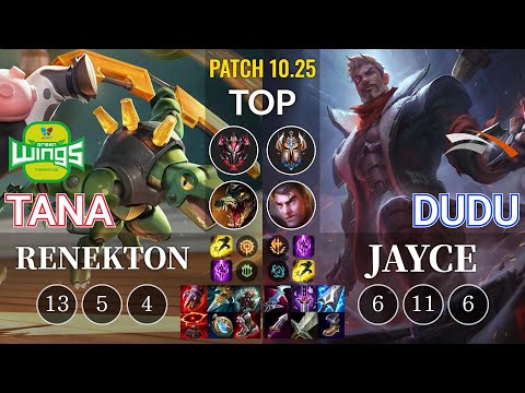 JAG TaNa Renekton vs HLE DuDu Jayce Top - KR Patch 10.25
