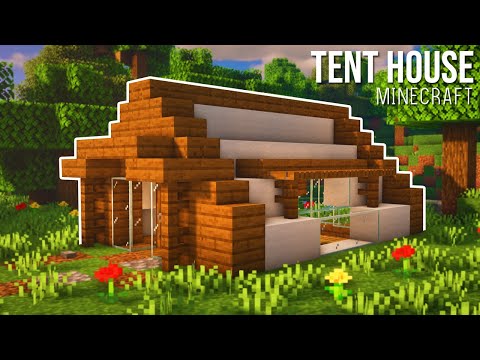 Minecraft : How to Build Simple Tent House
