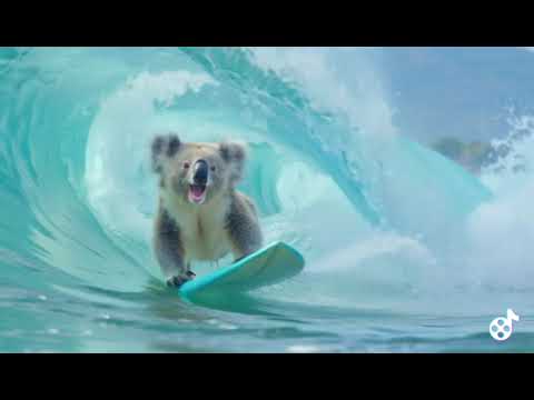KAPN KOALA SURFING THE TURQUOISE SEA