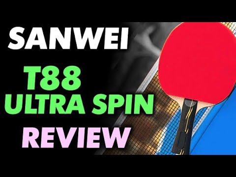 review SANWEI T88 Ultra Spin test - good low-cost rubber for learning technique