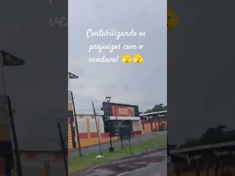 Vendaval, muito prejuízo em Santa fé norte do Paraná