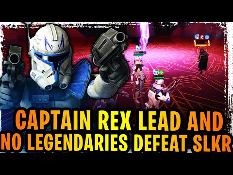 Captain Rex Lead with Clones and NO LEGENDARIES Beats Supreme Leader Kylo Ren! Best SLKR Counter!