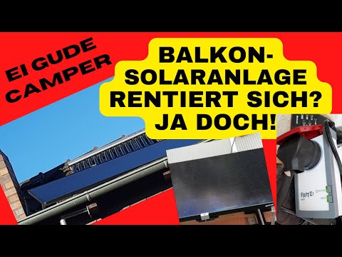 Balkonkraftwerk Balkon - Solaranlage 1 Jahr im Test