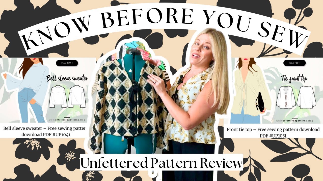 Are These 2 Free Unfettered Sewing Patterns Worth a Sew? I sewed them to find out! #patternreview