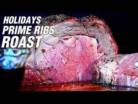 Christmas Prime Rib on the Big Green Egg 2 WAYS!!! Indirect AND Rotisserie Prime Rib!!!