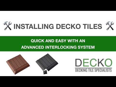 Decko Decking Tiles | Installing DECKO Tiles