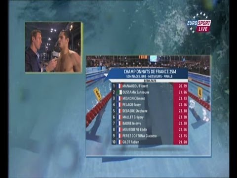 Finale du 50 metres nage libre aux championnats de France en petit bassin 2013