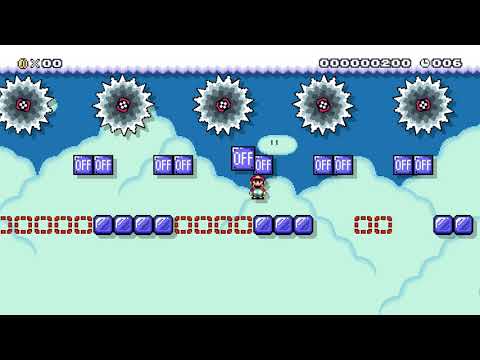 SMM2 Level Showcase - On/Off Block Sky Speedrun