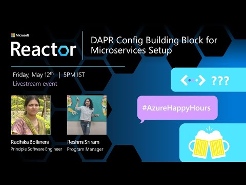 DAPR Config Building Block for Microservices Setup | #AzureHappyHours