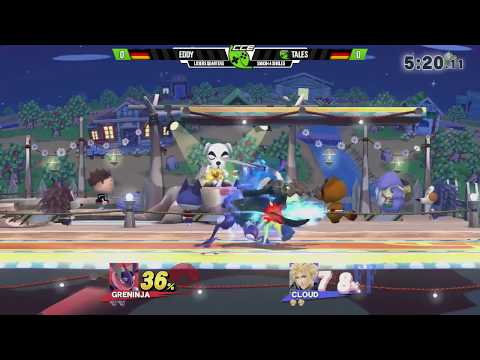 CCE:Subspace - Eddy (Greninja) Vs. TCL | Tales (Cloud) - Losers Quarters - Smash 4
