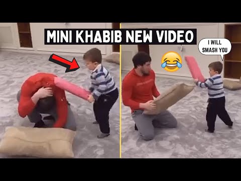 Mini Khabib (Hasbulla) Smashed His Uncle With A Pillow - Khabib Jr Funny Video