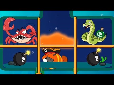 fishdom game ⭐⭐ pull the pin /fish  rescue game hard level 11111  gameplay