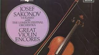 Download lagu Silent Tone Record/Great Violin Encores/ヨゼフ・サコノフ(Josef Sakonov,约瑟夫・萨科诺夫) PFS 4265/クラシックLP専門店 mp3