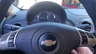 How to reset oil maintenance light on a 2009 Chevrolet HHR