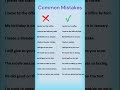 10 Most Common Mistakes in English Sentences You Need to Avoid! ||Grammar Mistakes #shorts