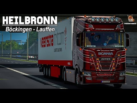 ETS2 1.30 Heilbronn 1:1 Map Böckingen - Lauffen Scania S520 V8 | Euro Truck Simulator 2