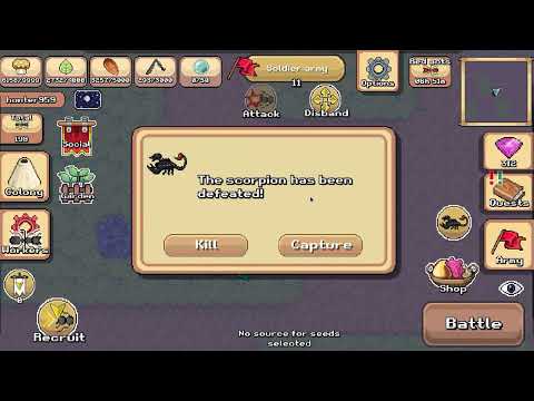 killing emperor scorpion in creature event v2