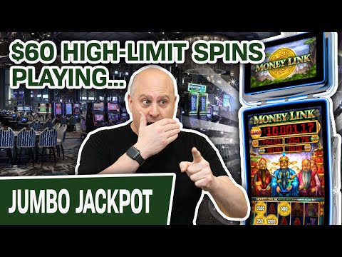 😱 $60 HIGH-LIMIT Money Link Spins! 🖇 AMAZING Vegas Handpay on an AMAZING Game Video