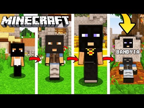 ŻYCIE BANDYTY W MINECRAFT || OD NARODZIN DO ŚMIERCI