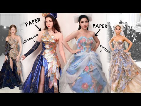 Making my own Met Gala dresses but from paper