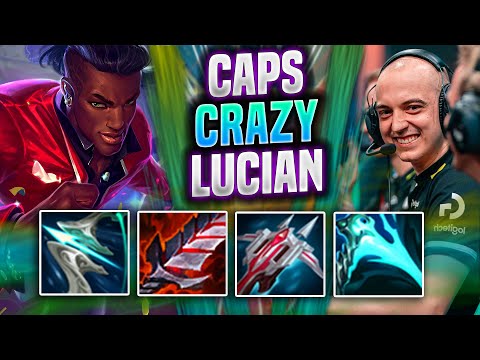 CAPS CRAZY GAME WITH LUCIAN! - G2 Caps Plays Lucian MID vs Zilean! | Preseason 2022