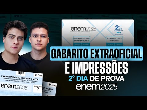 Correção e Gabarito Extraoficial - 2º DIA Enem 2025